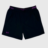 Under Armour 7 Inch Logo Shorts Black/Purple