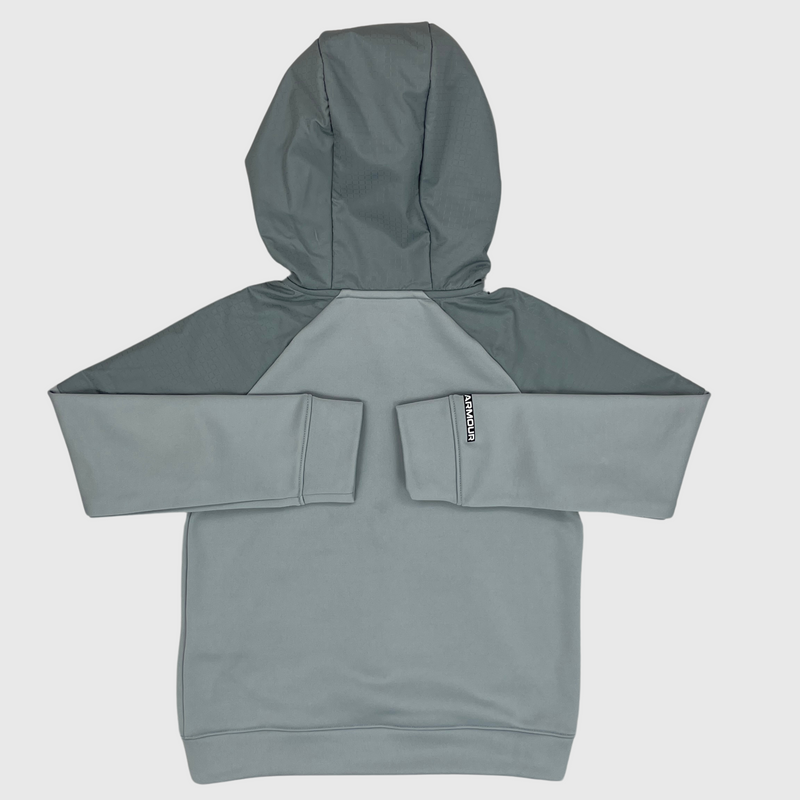 Kids Under Armour Grid Fleece Lined Hoodie Grey