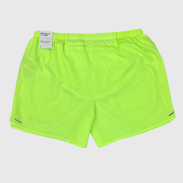 Nike 5 Inch Run Division Swoosh Challenger Shorts Ghost Green