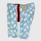 Nike 7 Inch Challenger Check Shorts Ice Blue