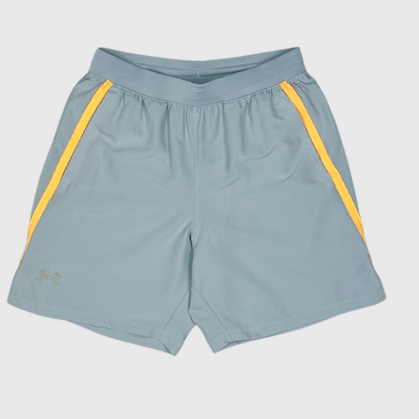 Under Armour 7 Inch Launch Short Grey/Orange