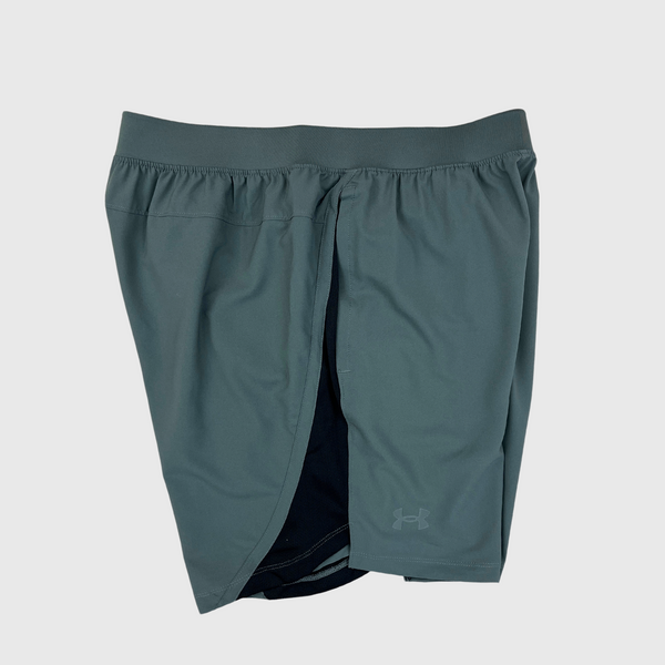 Under Armour 7 Inch Launch Shorts Grey/Black