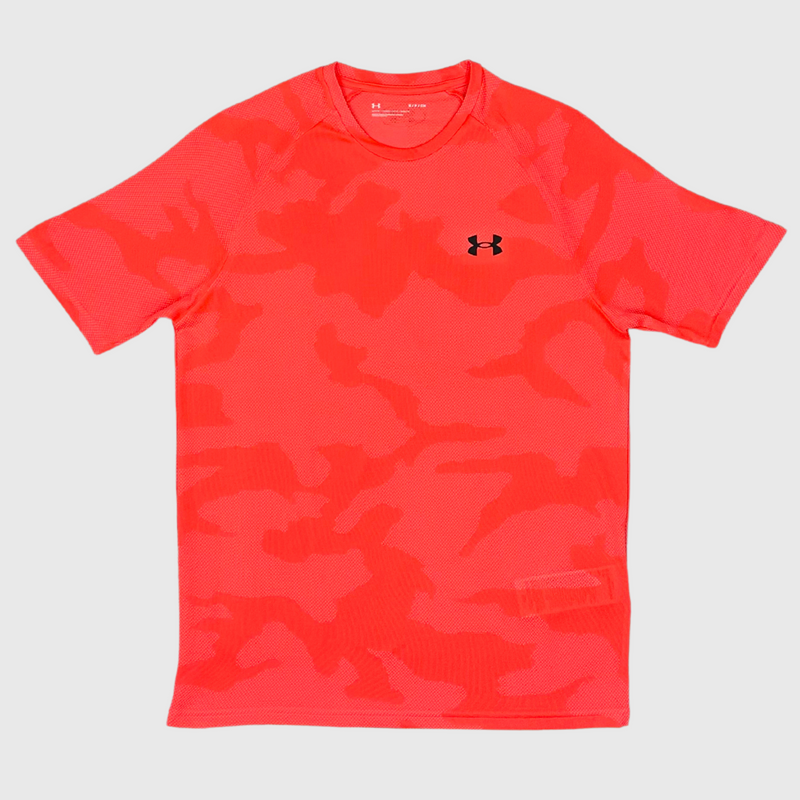 Under Armour Jacquard Camo T-Shirt Salmon Red