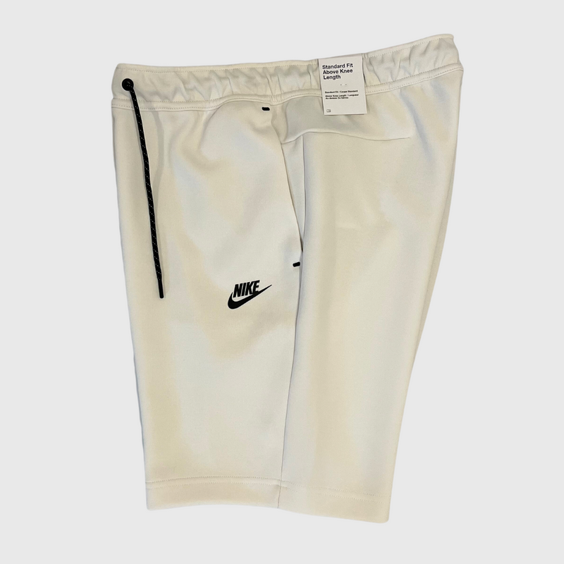 Nike Tech Fleece Shorts Bone Side