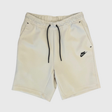Nike Tech Fleece Shorts Bone Front