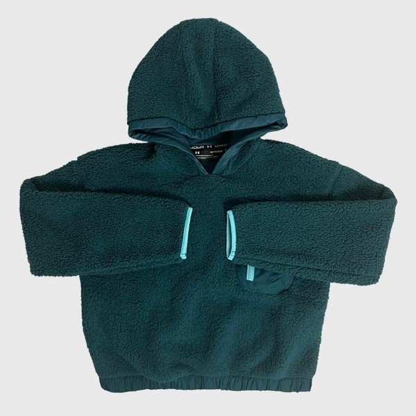 Womens Under Armour Cozy Fleece Teal Front